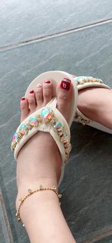 Product Review of (MỚI 2024) Dép Xỏ Ngón Nữ Dép Kẹp dép Tông Nữ Đính Đá Nhân Tạo Đế Chống Trượt Hàng Quảng Châu DéP GiàY dep xongon Shoes from B**y 2