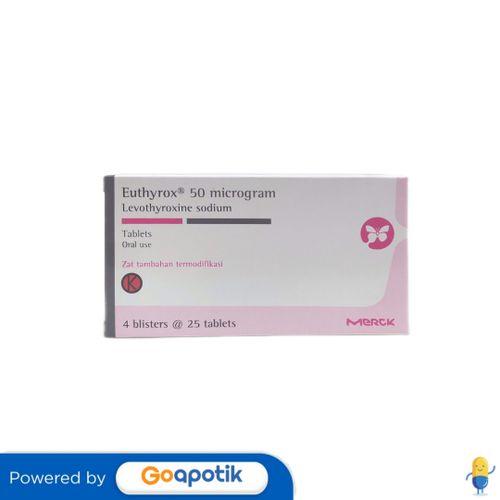 EUTHYROX 50 MCG BOX 100 TABLET