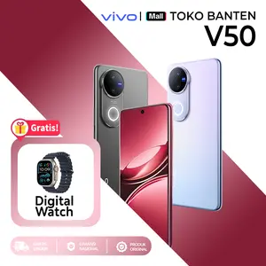 Vivo V50 5G Desain Rounded-edge, Kamera ZEISS  with Underwater Photography, 6000mAh Baterai Bluevolt+90W Flashcharge, IP68+IP69 Anti Debu dan Tahan air, Funtouch OS 15 Snapdragon 7 Gen 3 Funtouch OS 15  vivostore.indonesia