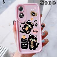 Gambar MHKEID Casing Hp untuk OPPO A17 A17K Case Pola Kucing kartun Kasing Anti-Sidik Jari Silikon Kasus Lembut Casing - Gaya1, OPPO A17 dari MHKEID MALL Kab. Tangerang 2 Tokopedia
