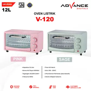【COD】NEW Advance Votre V-120 Oven Listrik Pemanas atas bawah Garansi Resmi 1 Tahun
