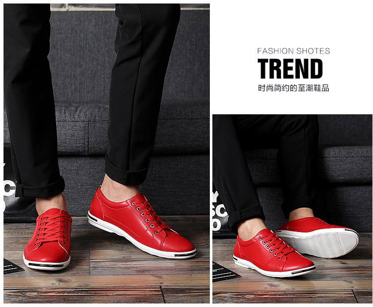 Product Introduction of Plus size MEN'S SHOES fashion lace-up leather shoes White casual shoes student board shoes men. Sports Shoes Athletic Runner Trainers Training Running Sneakers Boy Footwear Walking Shoes 12