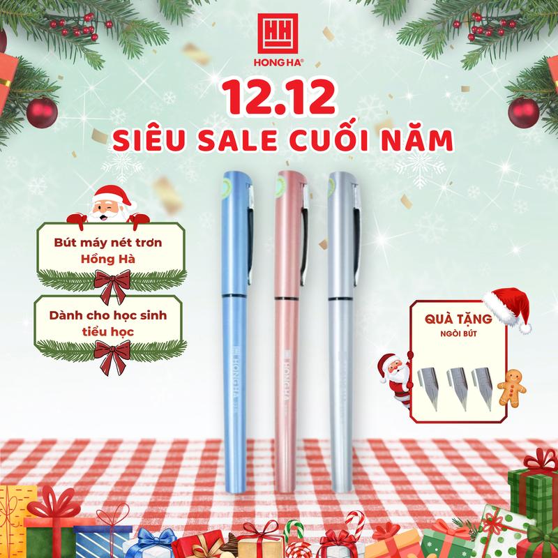   Mua 2 bút tặng 1 ngòi  Bút máy nét trơn Hồng Hà chính hãng dành cho học sinh mới sử dụng bút máy bút máy cho bé lớp 1 - 2275 