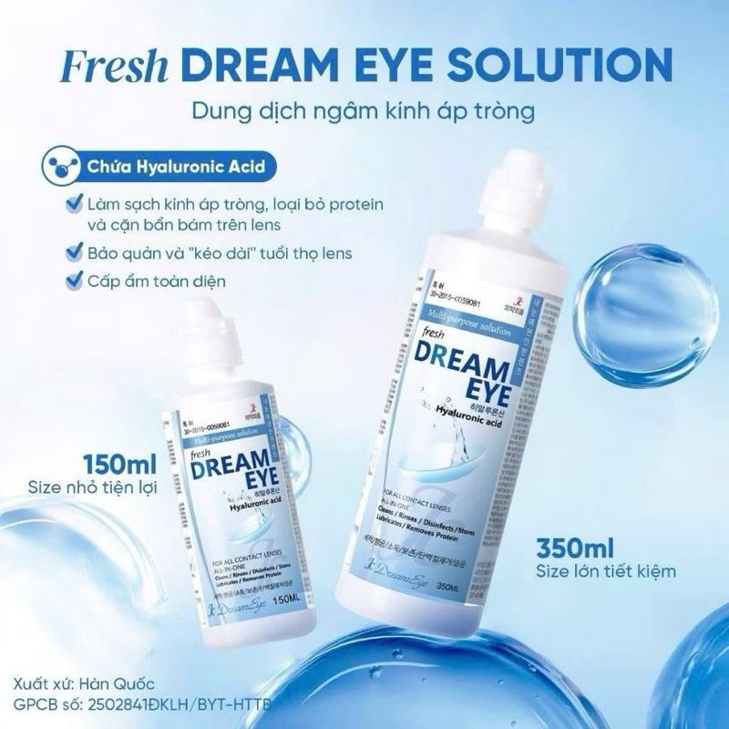 Nước Ngâm Lens Nước Rửa Lens - Nước Nhỏ Mắt Lens Dream Eyes Hàn Cao Cấp _ Women Vệ Sinh Bảo Quản Kính Áp Tròng