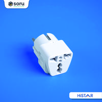 Gambar SORU - Colokan Adaptor Serbaguna Oversteker Listrik Universal Travel Plug 13A/250V Putih - HiSTAR dari Soru Indonesia Kota Bandung 5 Tokopedia