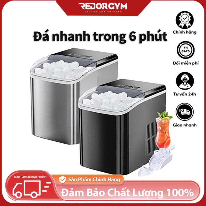  Máy làm đá mini công suất lớn hoàntoàn tự động đá Tạo Đá Siêu Tốc Trong 6-8 Phút,Làm 6-10 viên đá cùng một lúc 