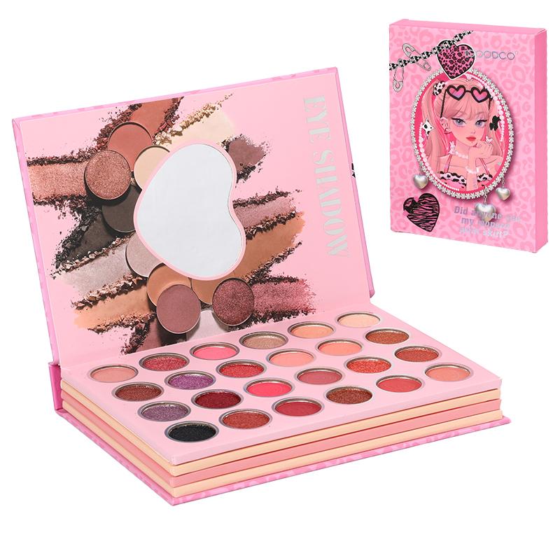 IGOODCO 43 Warna bayangan mata Plat Glitter Powder Cosmetics Women Funny Cover Book Frosted Glitter Powder Sequins Eye Makeup Palette eye shadow 7