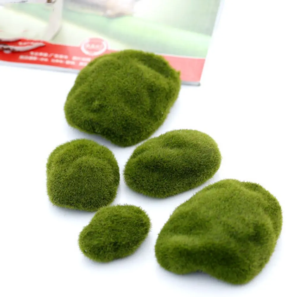 Accessories Fairy Garden Bonsai  Mossy Stone Stone Model Simulation Moss Home Decor