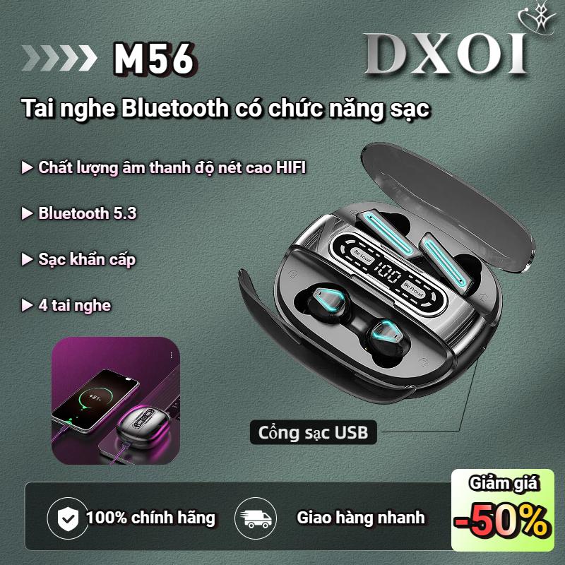 Tai Nghe Bluetooth, M56 Mới, Bốn Cặp Hai Cặp Của Cặp Đôi, Màn Hình Kỹ Thuật Số Cảm Ứng, Không Dây, Thích Hợp Cho Thể Thao, Chống Thấm Nước, Tws5.3