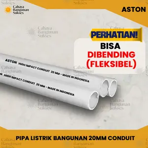 (GROSIR 25 BATANG) PIPA LISTRIK BANGUNAN CONDUIT 20MM BENDING ASTON 3 METER