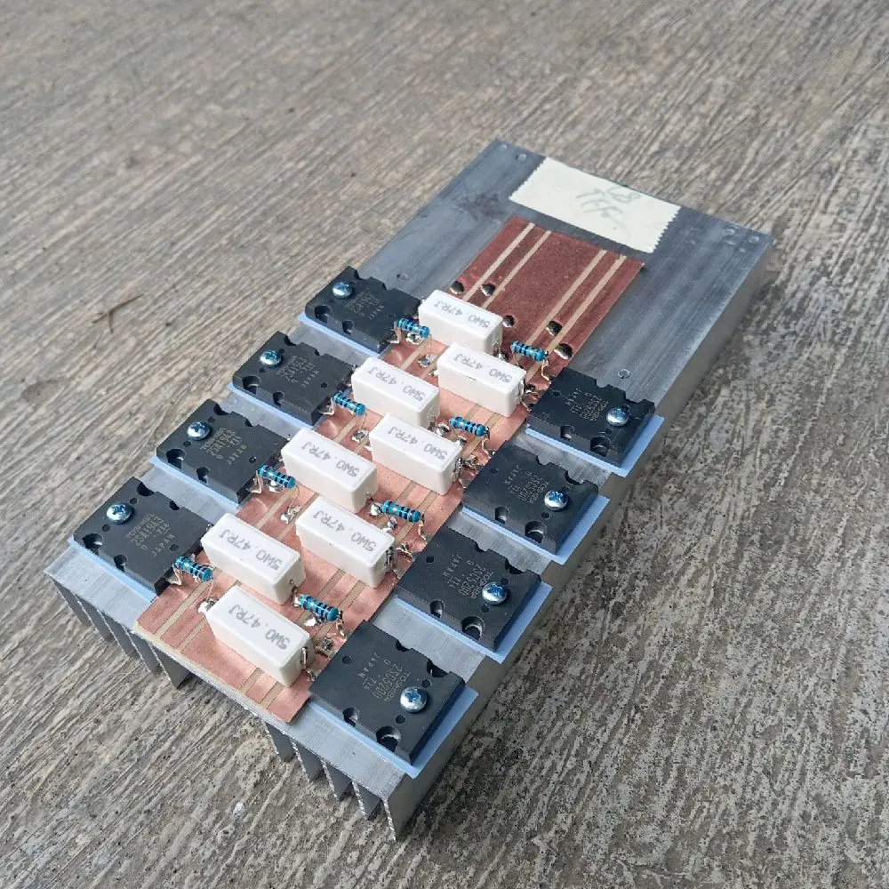 Heatsink 20cm x 10cm Plus 4set Final Siap Sambung Driver untuk Power Amplifier Laptop