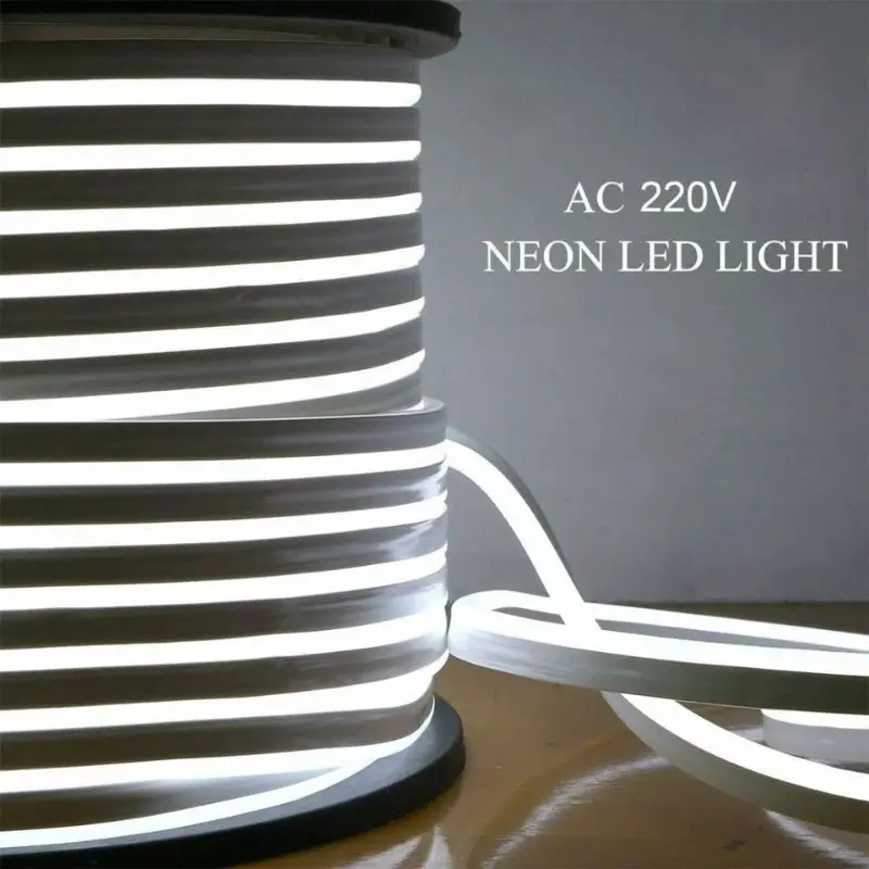 LAMPU LED NEON FLEXIBLE 220V 1 - 100 METERAN KAMAR AESTETIK WATERPROOF FLEX BIRU PUTIH KUNING UNGU 6