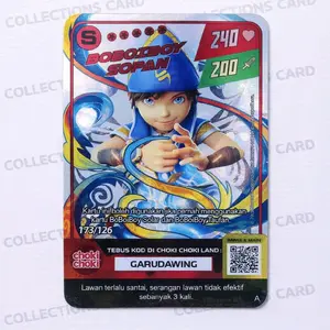 kartu boboiboy sopan grade S (hologram) bonus 9 pcs kartu basic