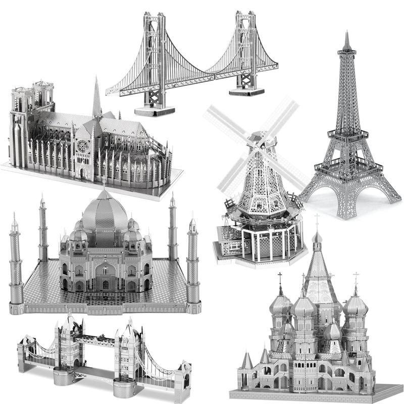 Kit Model Teka-teki Logam, Bangunan 3D, Teka-teki Potong Laser - TikTok ...