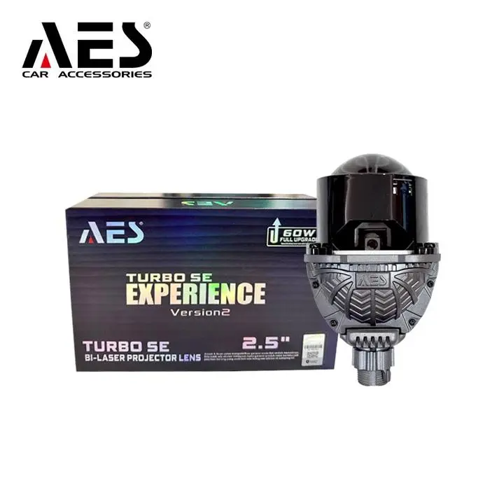 AES Proyektor Bi-Laser Projector Lens Experience V2 2.5 Inch 70 Watt 5700K Garansi 2 Tahun Original Biled AES Turbo SE