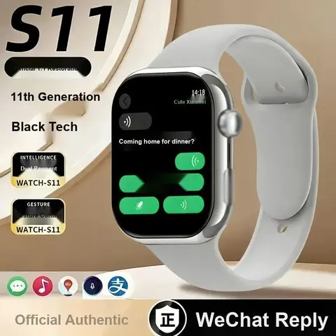 Đồng hồ thông minh S11 với màn hình cong toàn diện, hỗ trợ gọi qua Bluetooth, đồng hồ đeo tay theo dõi sức khỏe cho nam và nữ