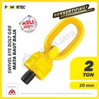 Gambar POWERTEC Swivel Eye Bolt / Mata Baut M20 - 2 Ton dari megajaya.co.id Kota Administrasi Jakarta Pusat 1 Tokopedia