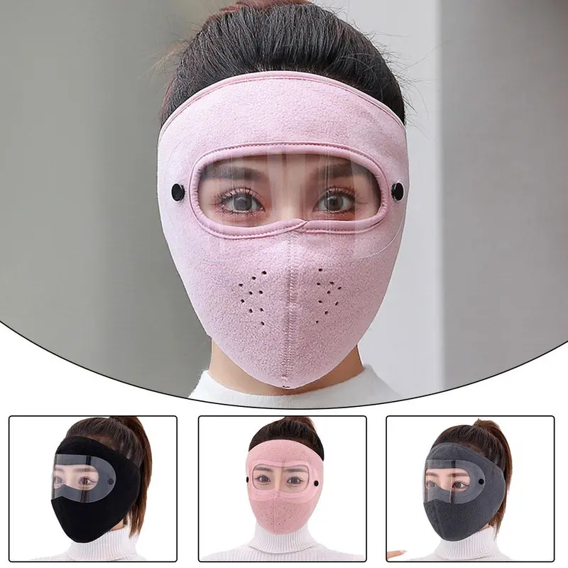 Kính Chống Bụi Chống Sương Mù, Mũ Đạp Xe Thoáng Khí, Khẩu Trang Toàn Mặt, Mặt Nạ Cưỡi Ngựa, Giữ Ấm Mặt, Chống Gió Nhiệt 7