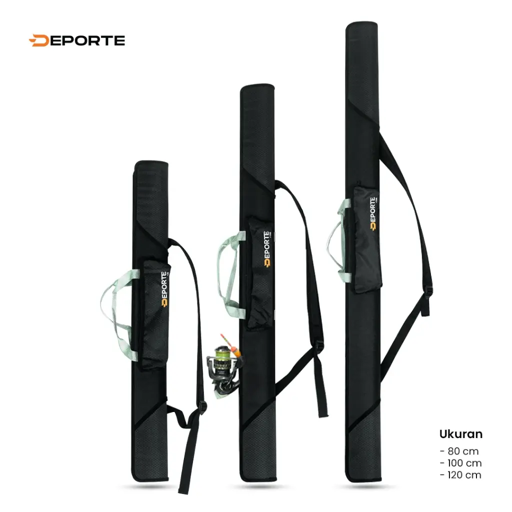 Deporte Tas Joran Pancing PARANA Hardcase Slempang Anti Air Ukuran 80 100 120 Cm