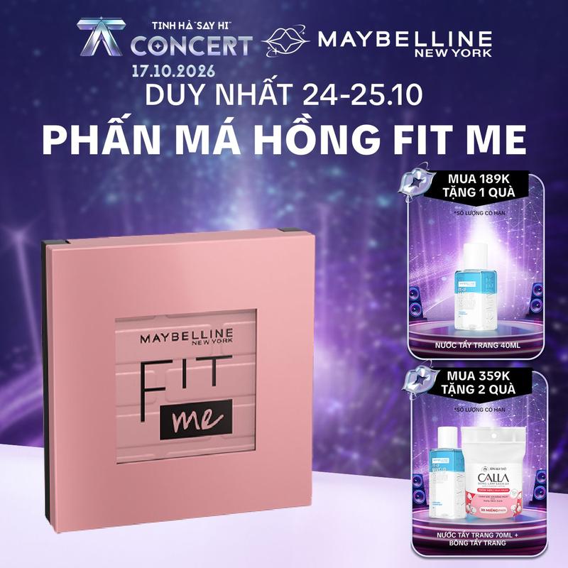 Phấn má hồng mịn lì chuẩn màu Maybelline Fit Me Mono Blush 4.5g