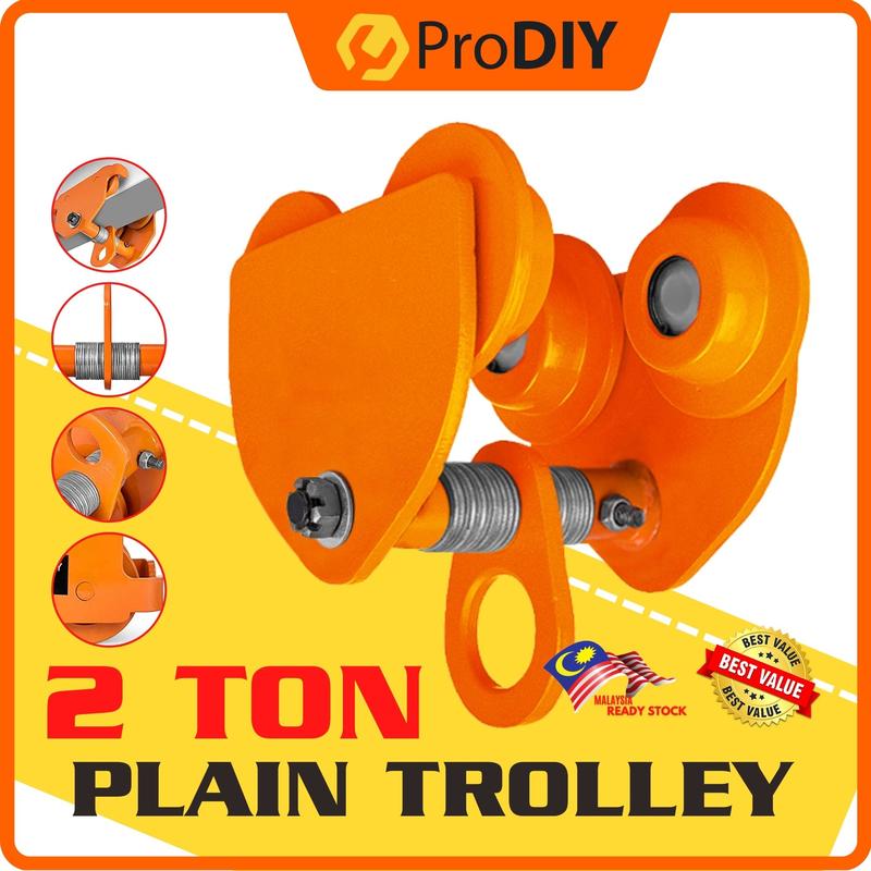 2 TON Heavy Duty Plain Trolley For Chain Block Electric Hois - TikTok ...