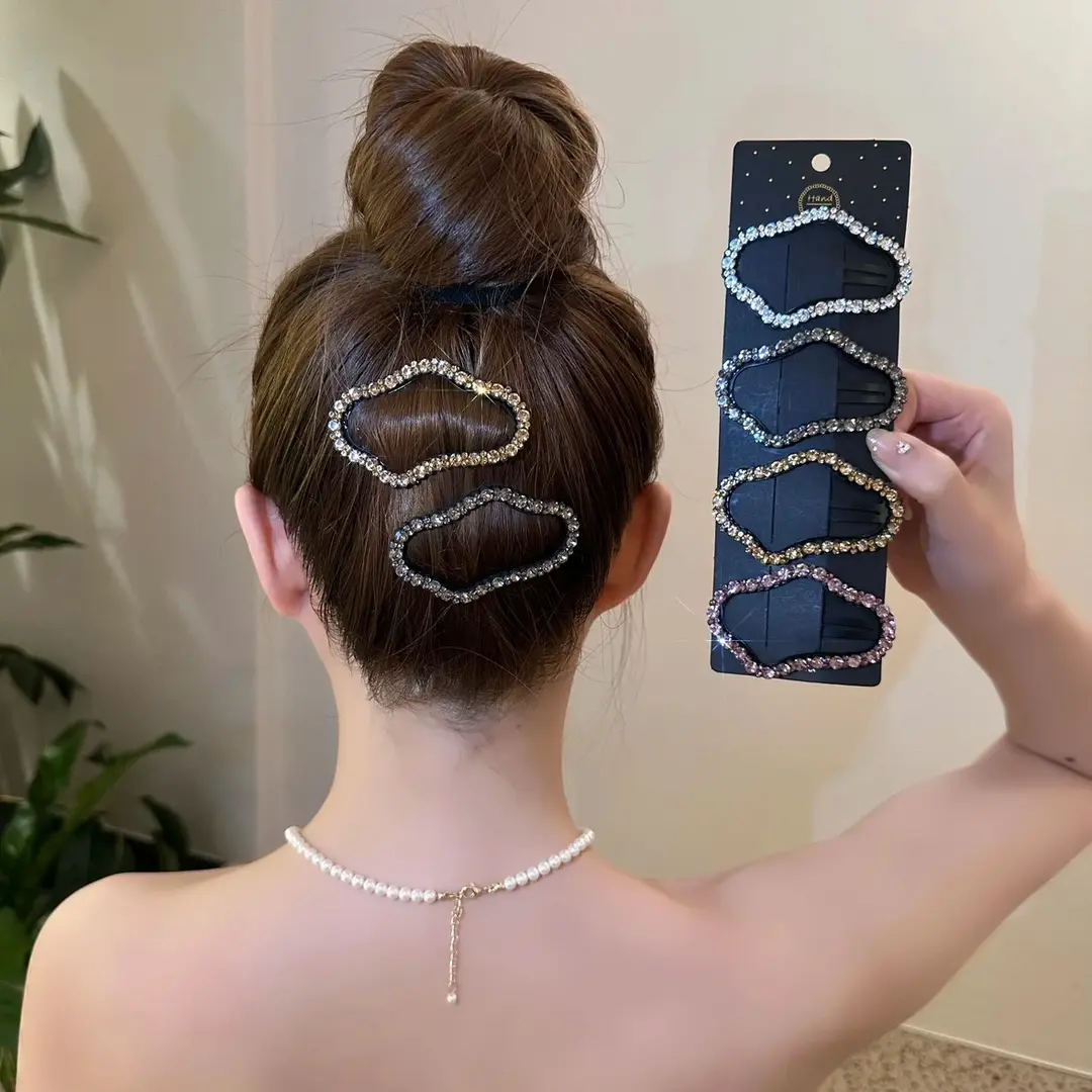 Kẹp Tóc Cắt Đám Mây Gợn Sóng, Kẹp Tóc BB, Tóc Mái, Dễ Thương, Mới