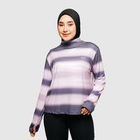 Gambar HIA Everywear Bhava Printed Long Sleeve Sport Shirt Dusty Pink Regular Fit Olahraga Running Gym Padel Baju Tracking Wanita - S dari HIA EveryWear Kota Bandung 1 Tokopedia
