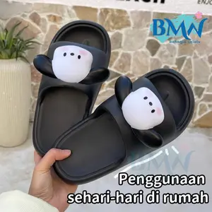 Sandal Wanita Sandal Pola Kartun Anjing Pacha Lucu Sandal PVC Anti Selip Sandal Pasangan Rumah Wanita
