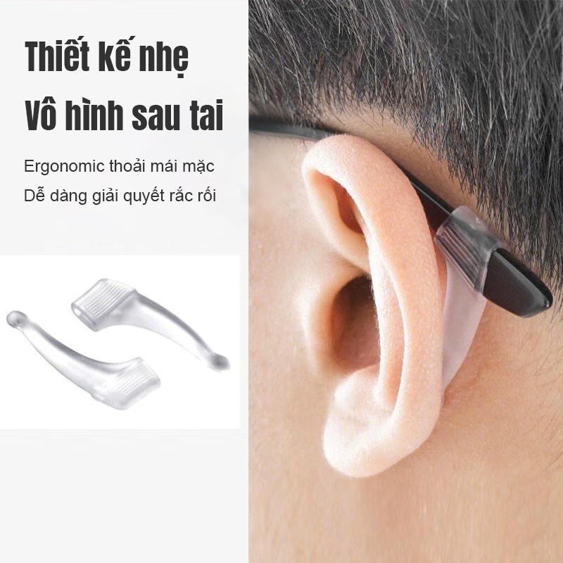 Đệm cài giữ kính không bị tuột- 1 cặp Miếng đệm làm êm tai cho kính bằng silicon siêu bền hình móc câu chống trượt 1