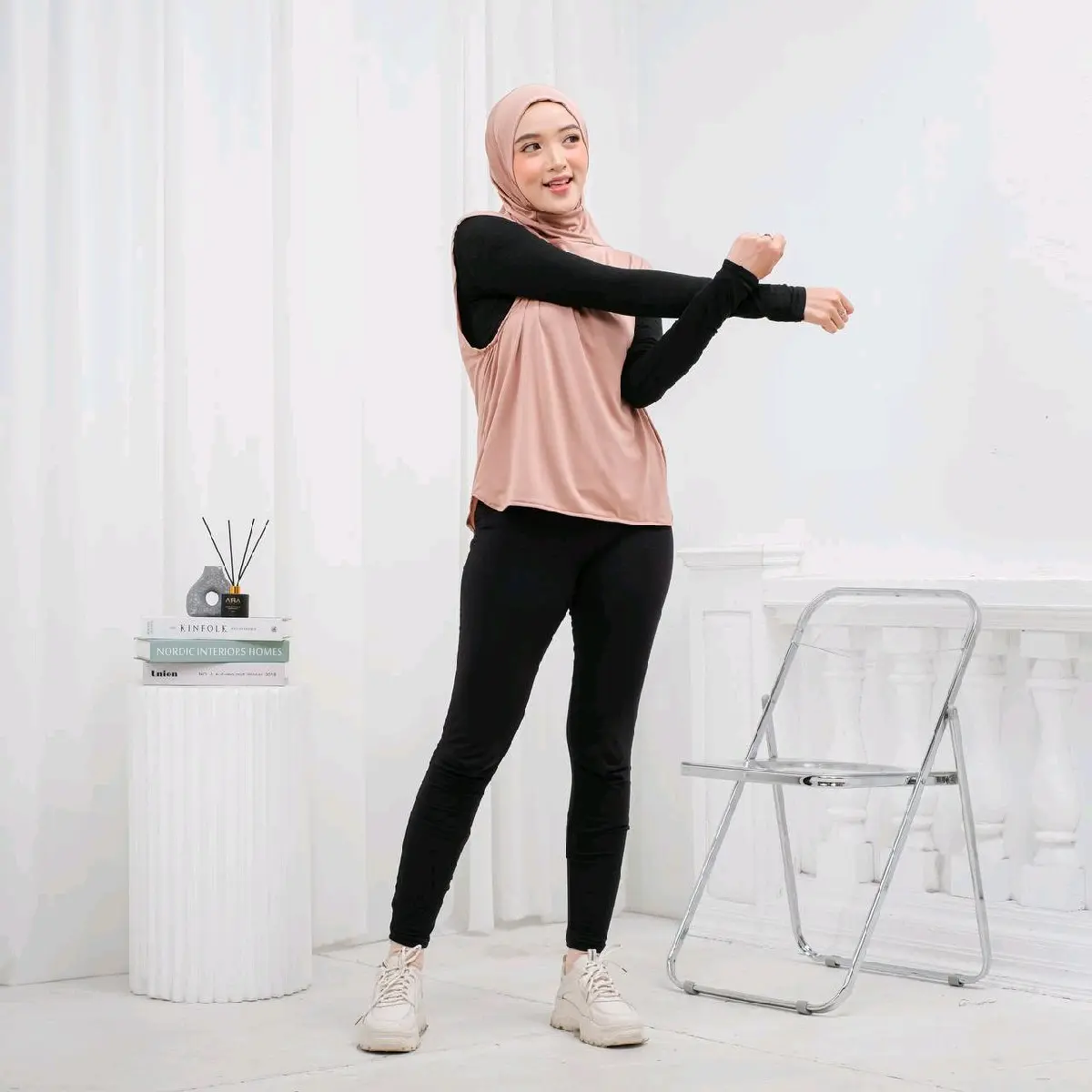 Baju Dan Hijab Langsungan Naya Sport Olahraga Atasan