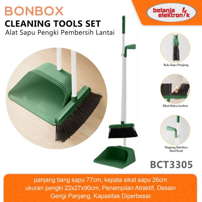 Gambar BONBOX Cleaning Tools Set Alat Sapu Pengki Pembersih Lantai BCT3305 dari Belanja Elektronik Kota Administrasi Jakarta Barat Tokopedia