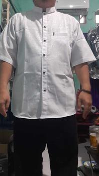 Product Review of Kemko sultan atau  Koko tangan pendek  Atasan Pria Dewasa motif etnik depan kancing vareasi bahan  Katun embos berkualitas terbaik Nyaman di pakai Baju Hitam from A**n 3