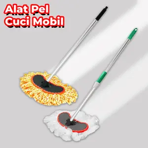 Kain Pel Pembersih Mobil Kain Halus Berkualitas Dengan Cakupan Yang Luas Alat Pel Dengan Tongkat