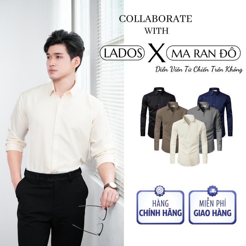  Áo sơ mi nam dài tay LADOS - 779 chất lụa mềm mịn lịch sự phong cách công sở 