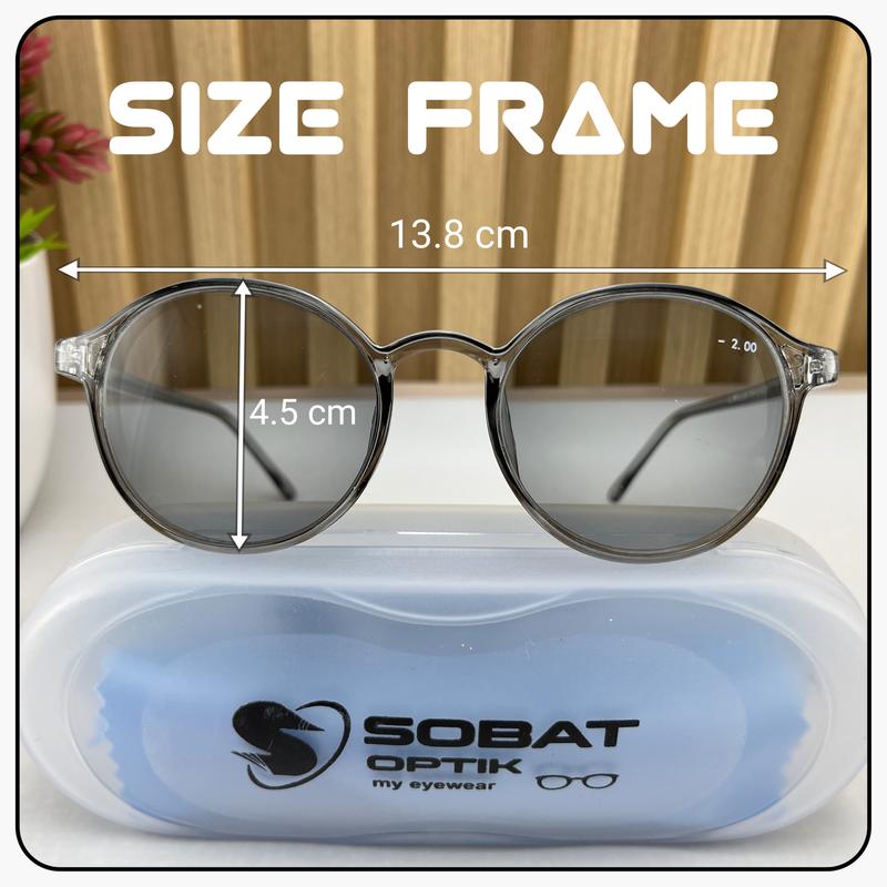 Kacamata Minus Rabun jauh Lensa Warna Grey Bisa Pria Atau Wanita Ukuran -0.50 Sampai -4.00 Kacamata Minus Rabun jauh Lensa Warna Grey Bisa Pria Atau Wanita Ukuran -0.50 Sampai -4.00