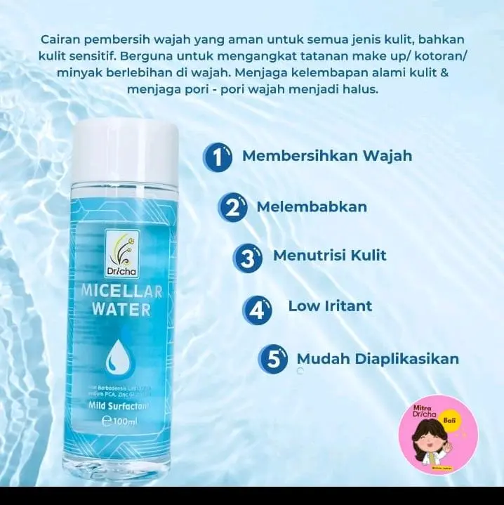 Dricha Micellar Water(Semua Jenis Kulit)