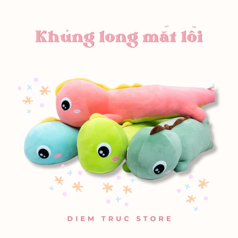 KHỦNG LONG MẮT LỒI 1M3 Mềm mịn Thú Bông Thú Nhồi Bông Toy Đồ Chơi - DIỄM TRÚC STORE gấu bông