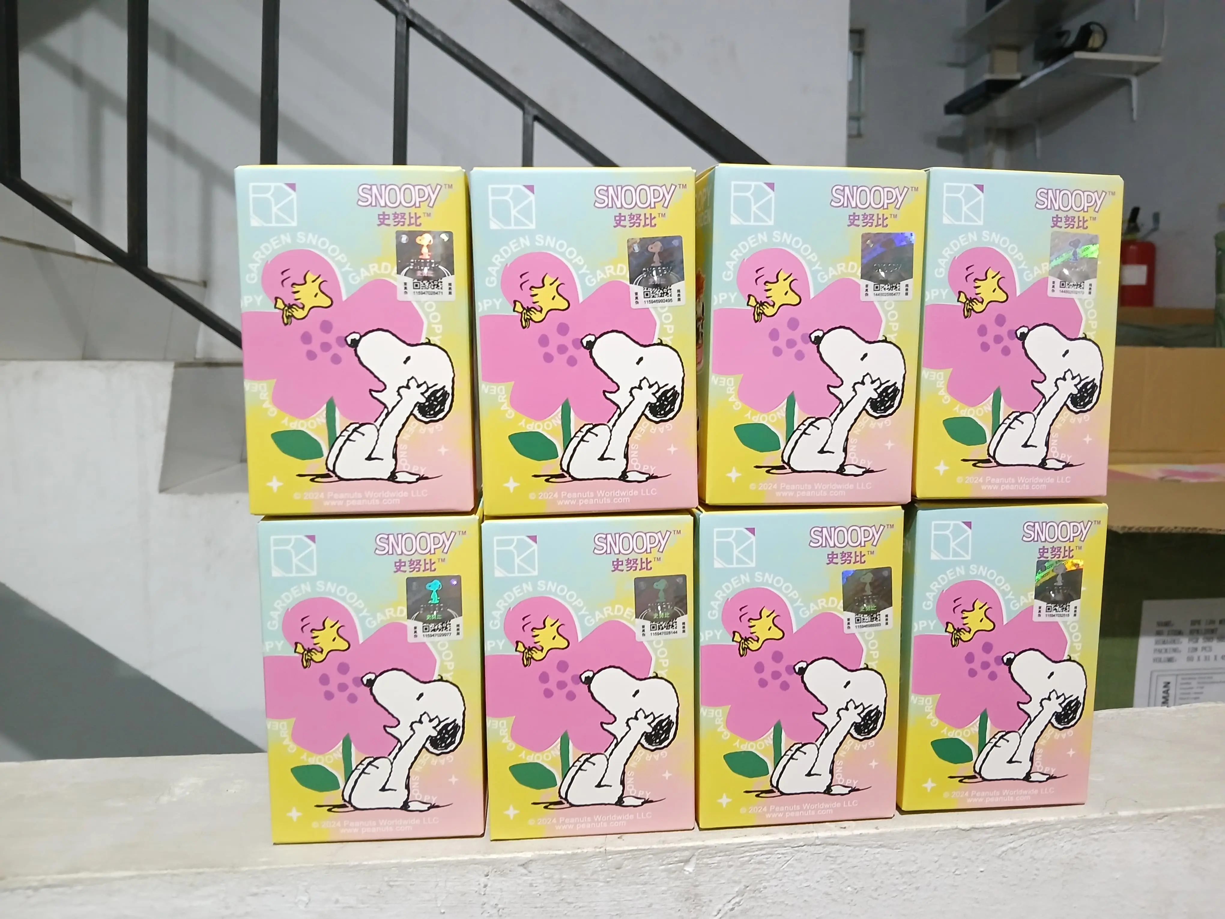 (SATUAN & GROSIR) MAINAN ANAK  BONGKAR PASANG/BRICK/BLOCK FIGURE BLIND BOX SNOOPY GARDEN SERIES S025