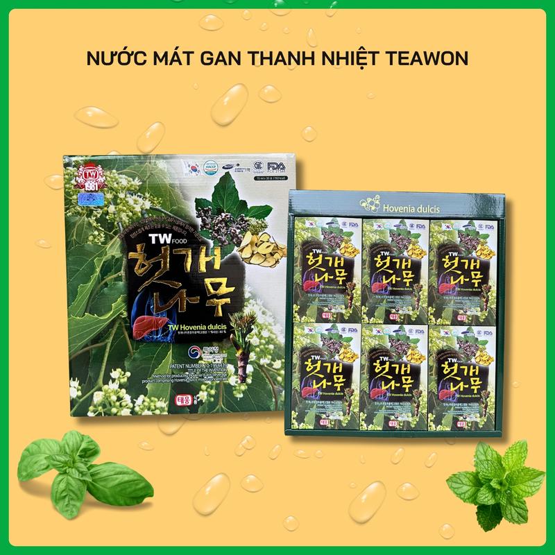 Nước Mát Gan Thanh Nhiệt Thải Độc Teawon Hàn Quốc ( Hộp 30 gói ) - Hỗ trợ tăng cường sức khỏe
