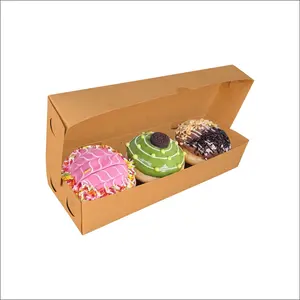 Dus Donat isi 3 Kotak Box Kemasan Donut Kraft 290gsm Grosir Kitchenware