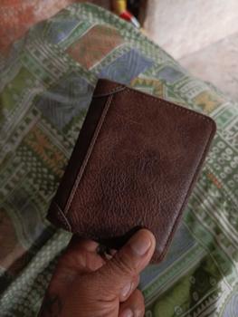 Product Review of PU leather Rfid Protection Wallets for Men Vintage Thin Short Multi Function ID Credit Card Holder Money Bag from R**s 0