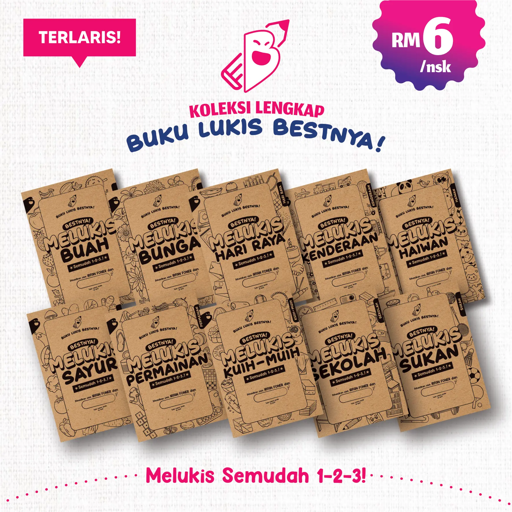 Koleksi Lengkap Buku Bestnya! Melukis - Komik & Lukisan Bertema Books