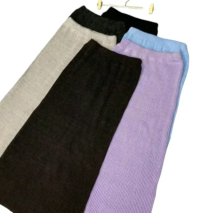 ROK SPAN RAJUT PREMIUM (IMPORT) Wanita Bawahan Panjang Hitam Dewasa