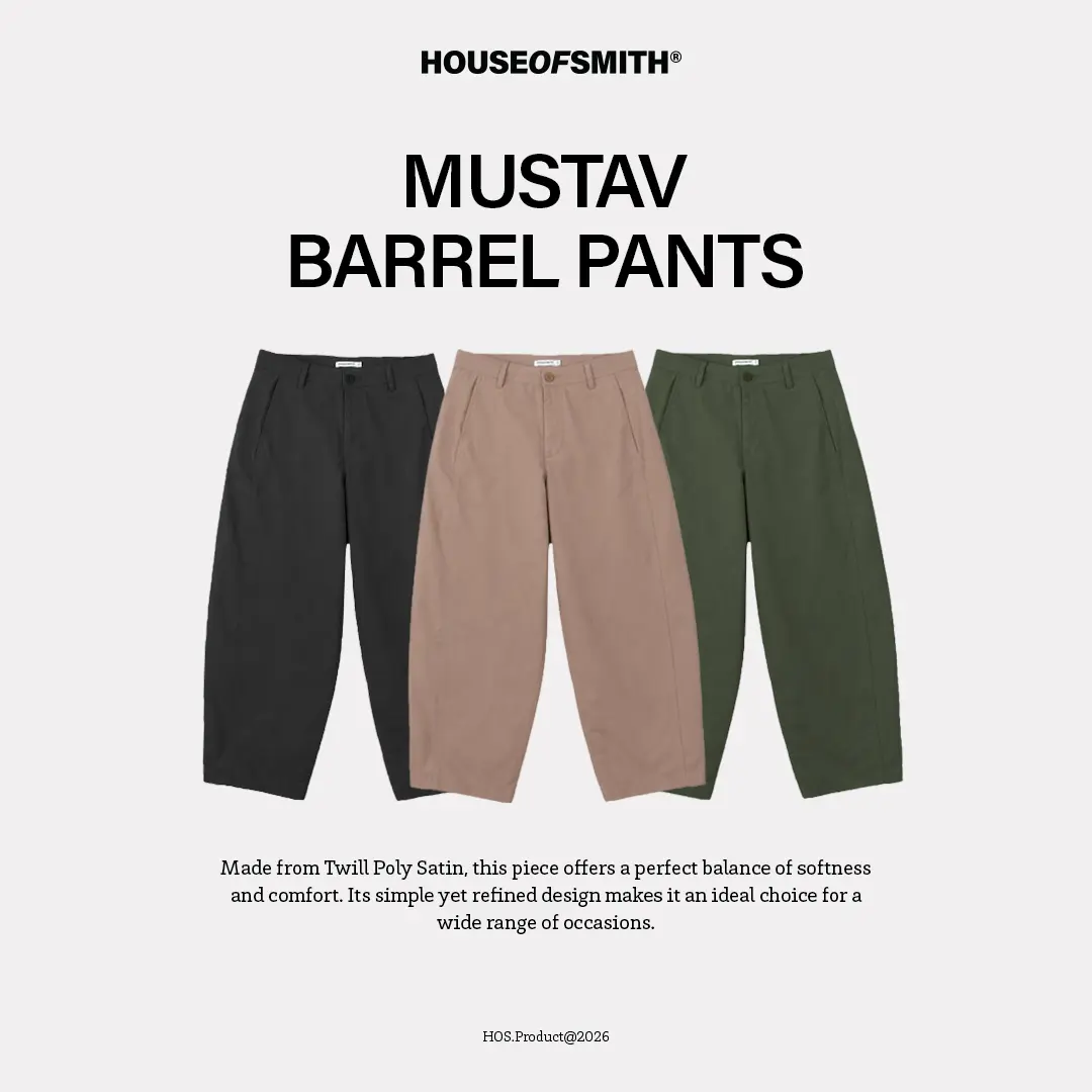 House of Smith Long Barrel Pants Mustav Barrel Pants - Celana Pria