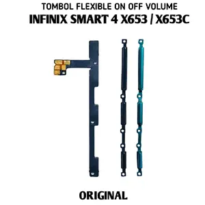 Tombol untuk  Infinix smart 4 X653 / Infinix smart X653C original flexible on off volume luar dalam fleksibel power pengganti  set