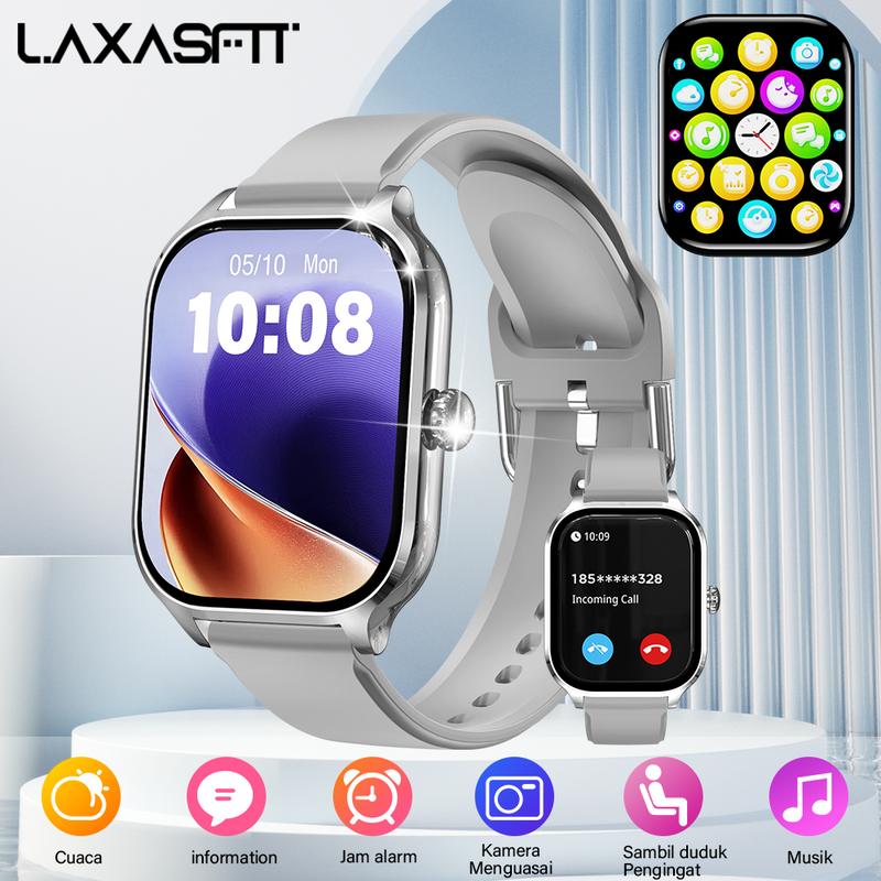 LAXASFIT H9MAX Smart Watch, Suitable for Daily Use, Business,Exercise, Magnetic Charging, Sports mode, 160mAh Long-lasting Battery Life,Sleep Tracking, Music & Camera Controls 0