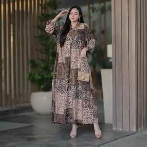 Dress Livia Rayon Premium Jumbo Busui Friendly Dress Kekinian - Malika Fashion