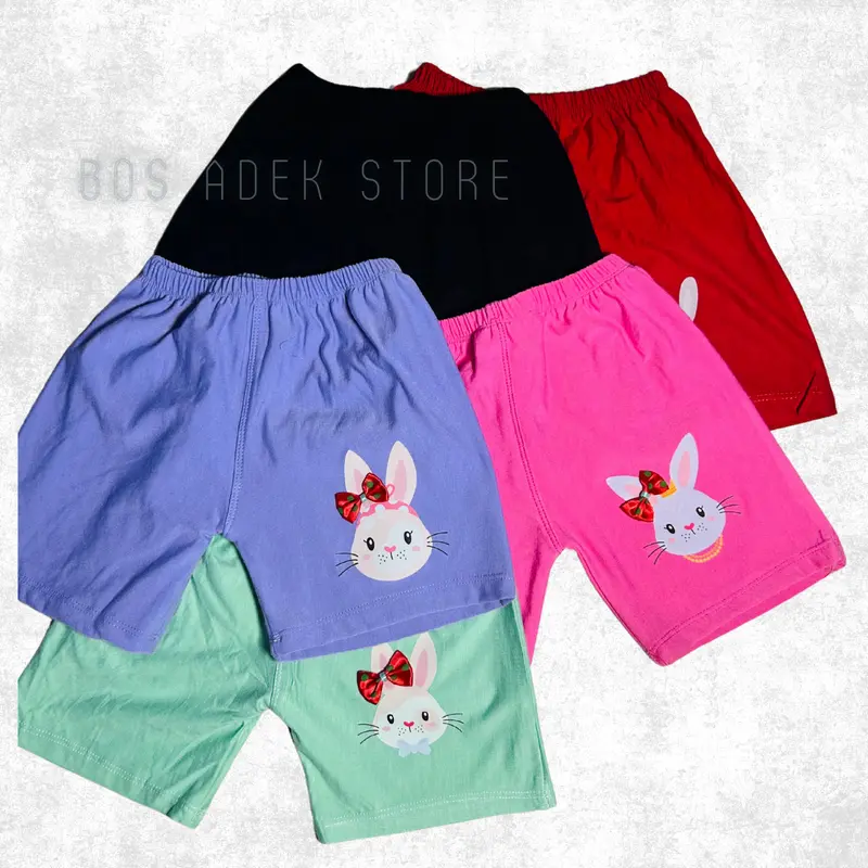 Paket Hemat Celana Pendek Anak usia 1 -7 tahun Katun Bayi Perempuan Newborn celana anak se Lutut 7