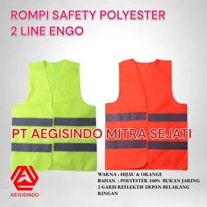 Rompi Safety POLYESTER 2 Scotchlite Safety Vest Proyek Polister