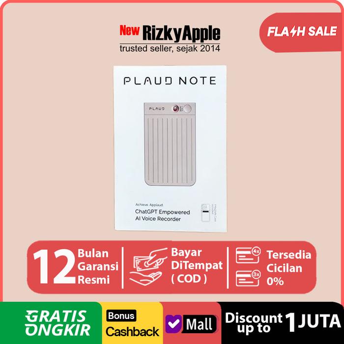Gambar Plaud Note Ai Voice Recorder Empowered by ChatGPT Bahasa Support Original - Garansi Resmi, Black dari New RizkyApple Kota Administrasi Jakarta Pusat Tokopedia